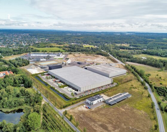 3D een magazijndrone, 3D door Be Present als industriële luchtfoto Be Present vastgoedmarketing.