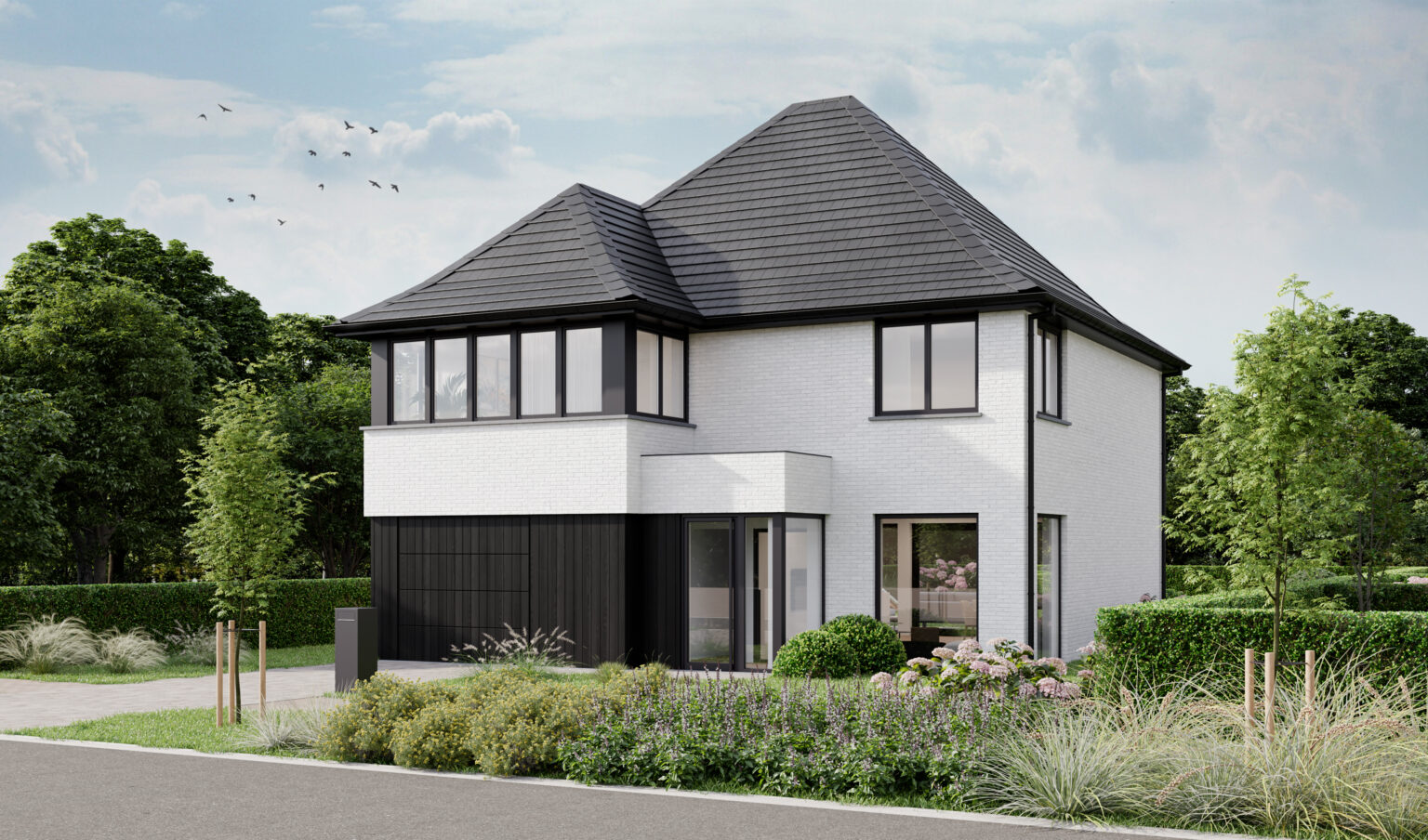 Artist impression of a residential development in Lembeke