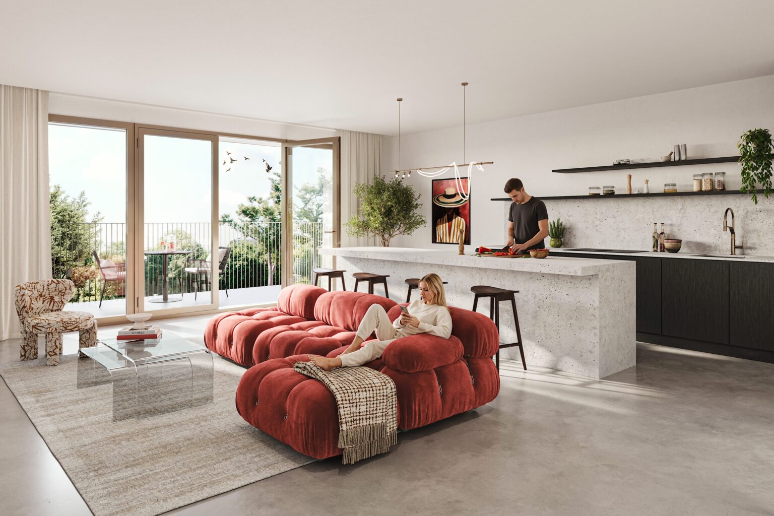 3D interior visualisation for off-plan sales at Valkenstaete in Valkenswaard