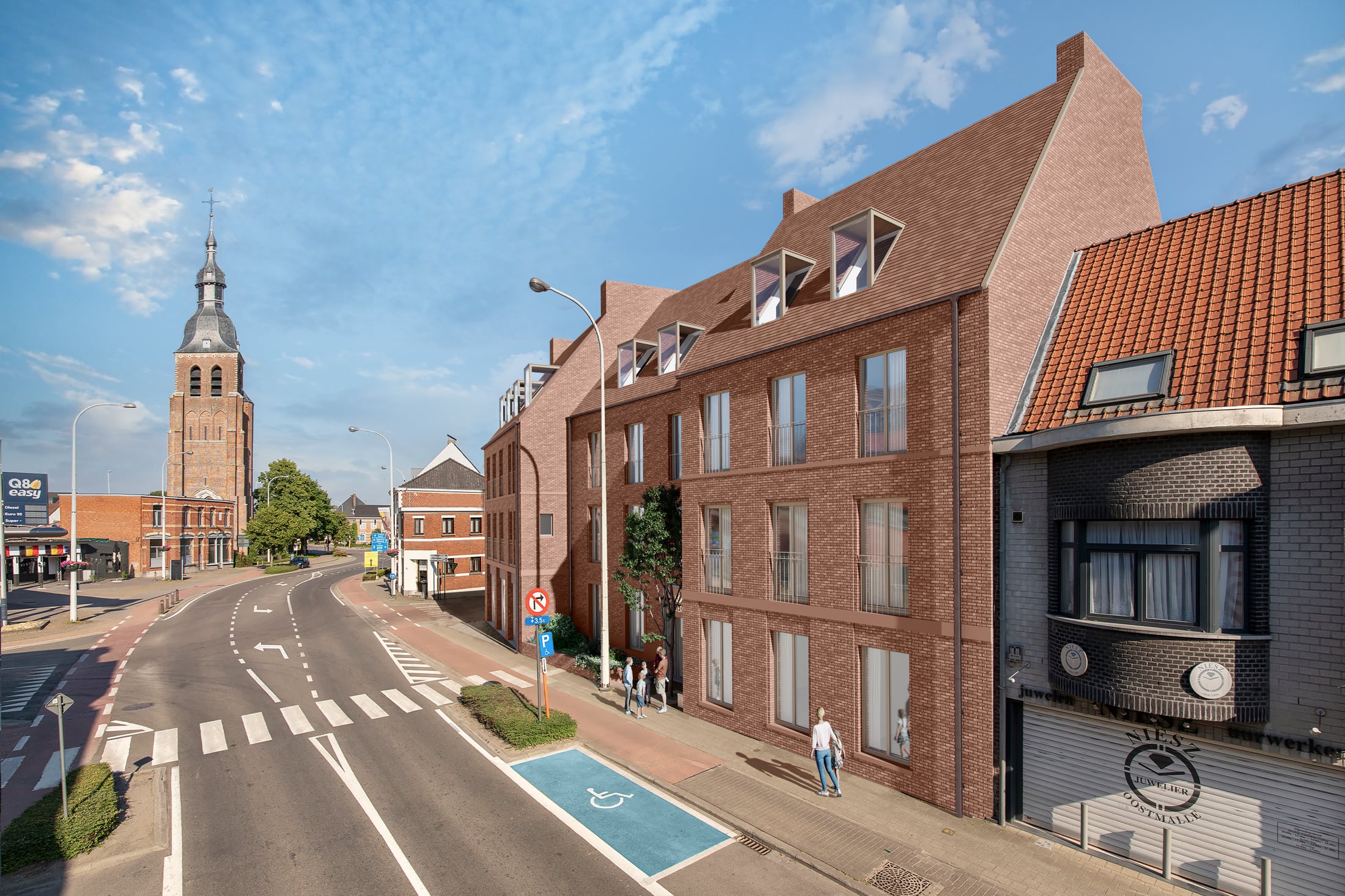De Post — bakstenen appartementsarchitectuur in de dorpskern