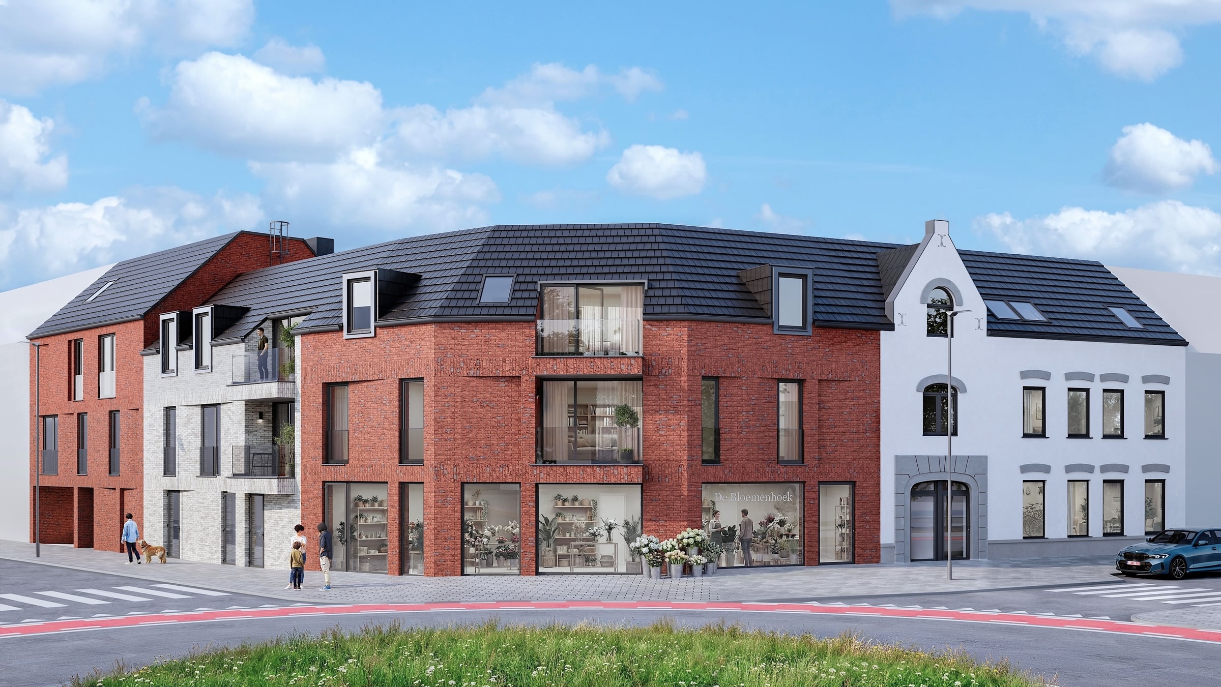 Heusden — appartementen met handelsruimtes op het gelijkvloers