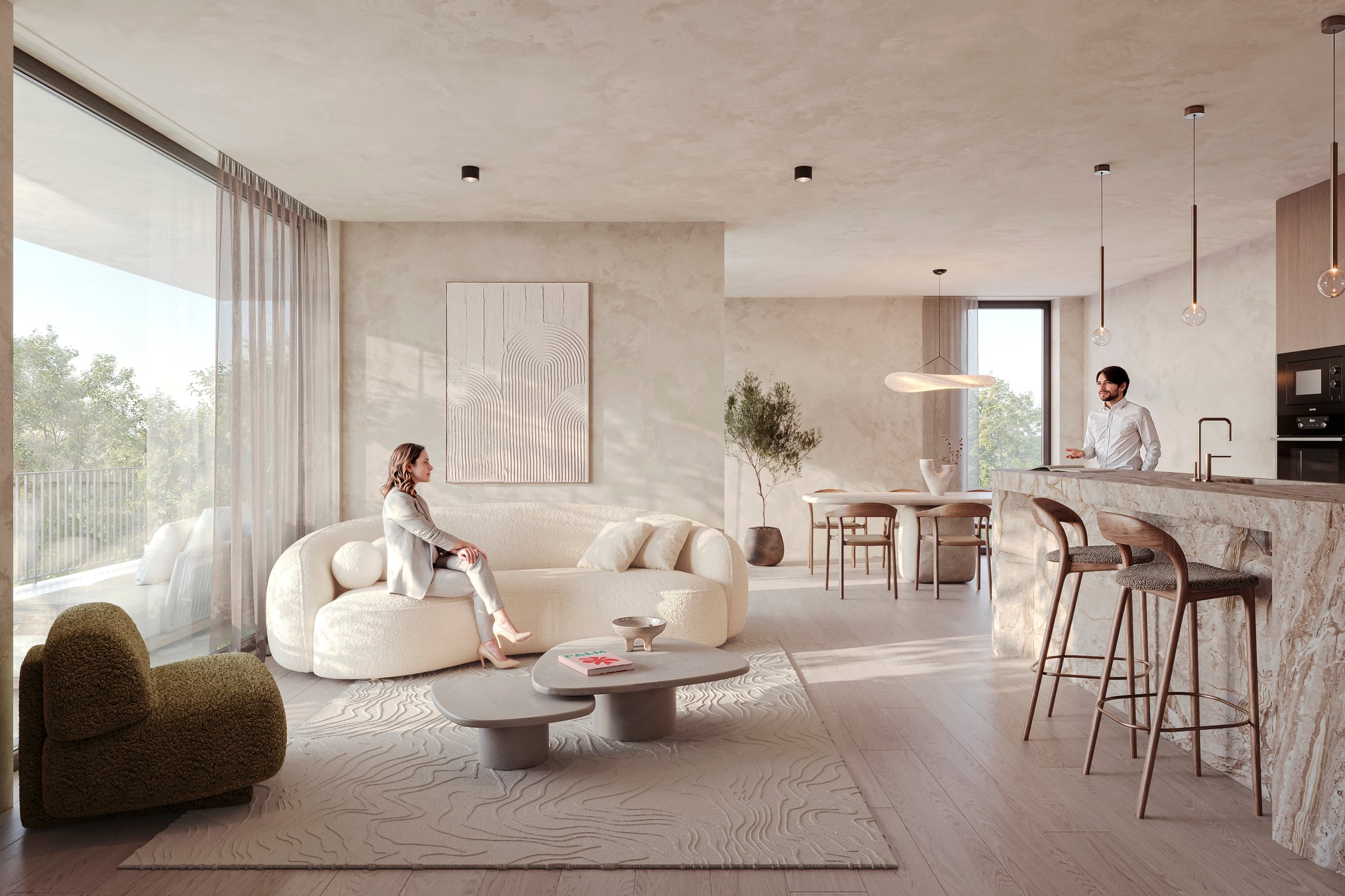 Jacques, Heusden-Zolder — hoogwaardig appartementinterieur met uitzicht op groen
