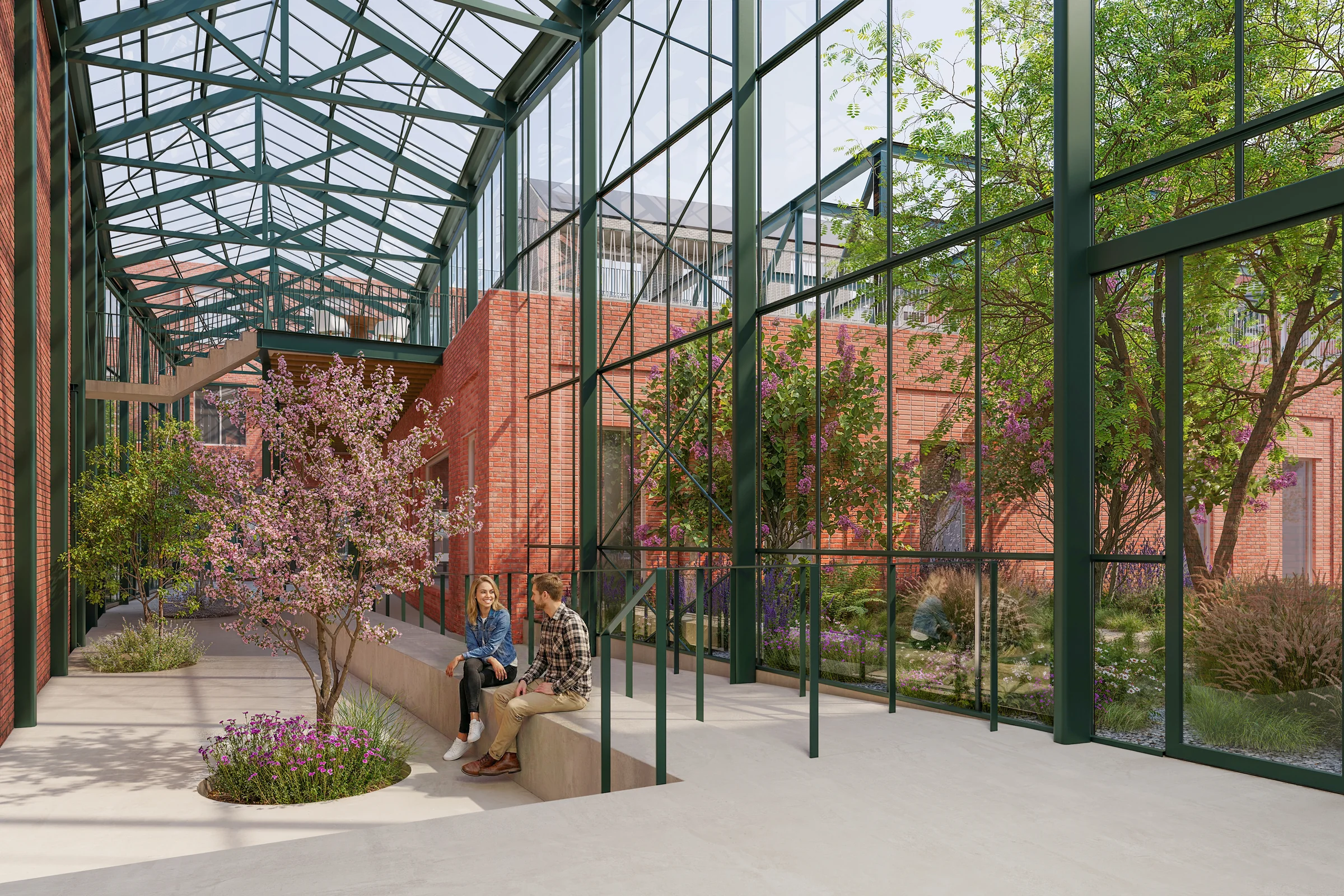 Curando : intérieur de l’orangerie, variante de matériaux 3